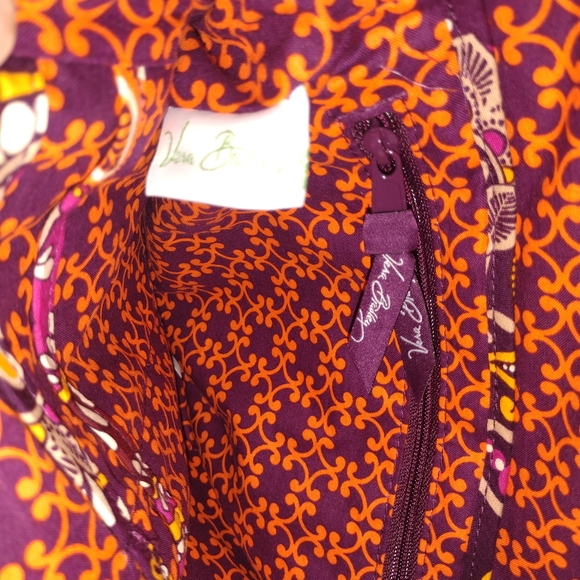 Vera Bradley Alice Purse Quilted Handbag With Kiss Lock Sunset Safari Pattern - Picture 13 of 13